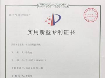 傳動帶（dài）糾偏係統